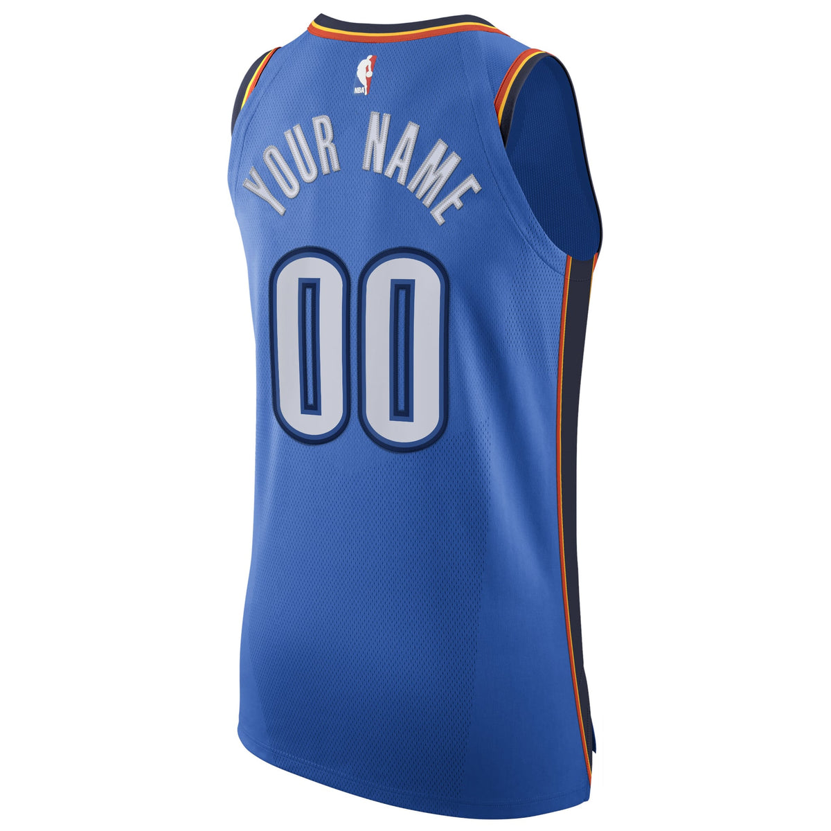Men's Oklahoma City Thunder Nike Blue Authentic Custom product image 4