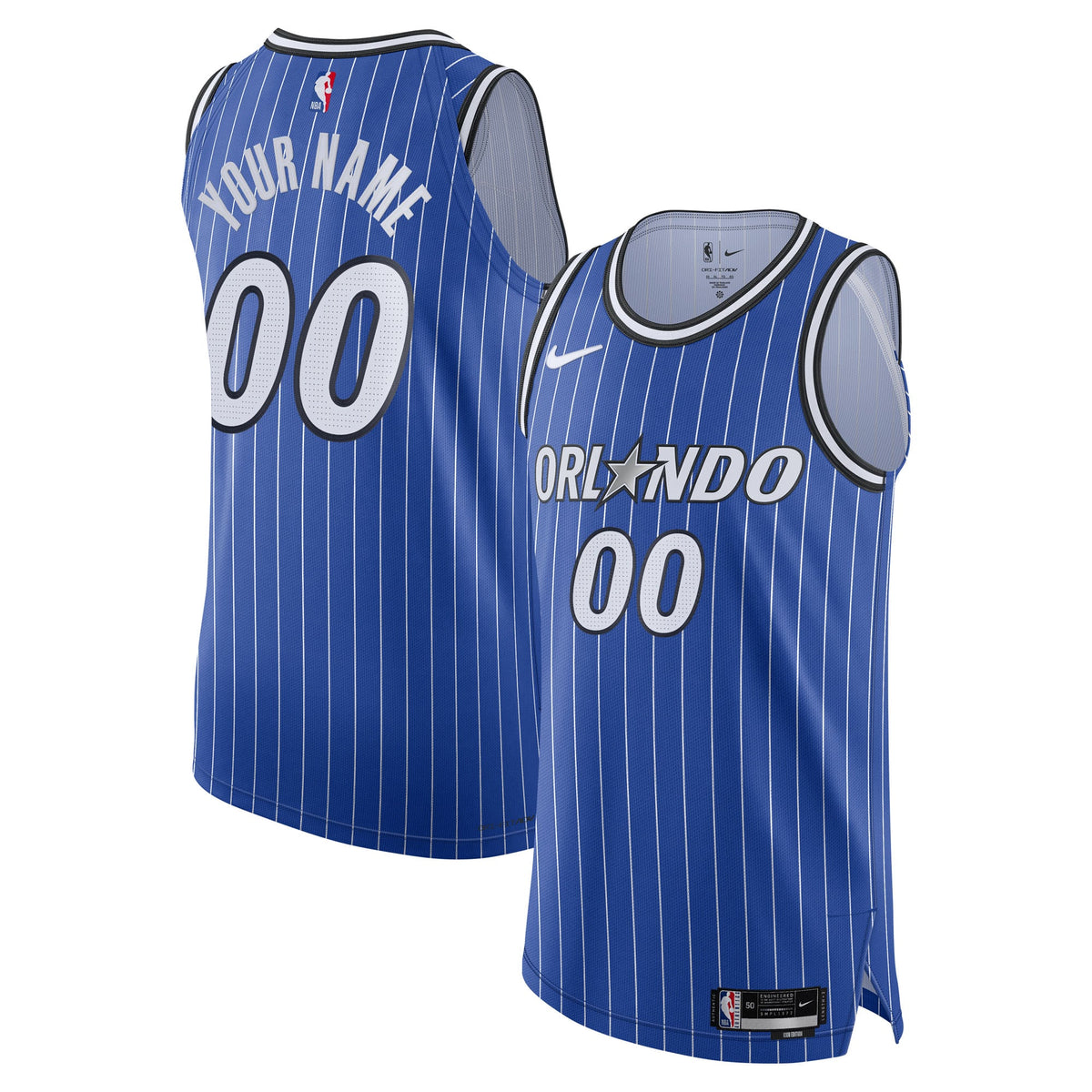 Men's Orlando Magic Nike Blue Authentic Custom Jersey product image 1
