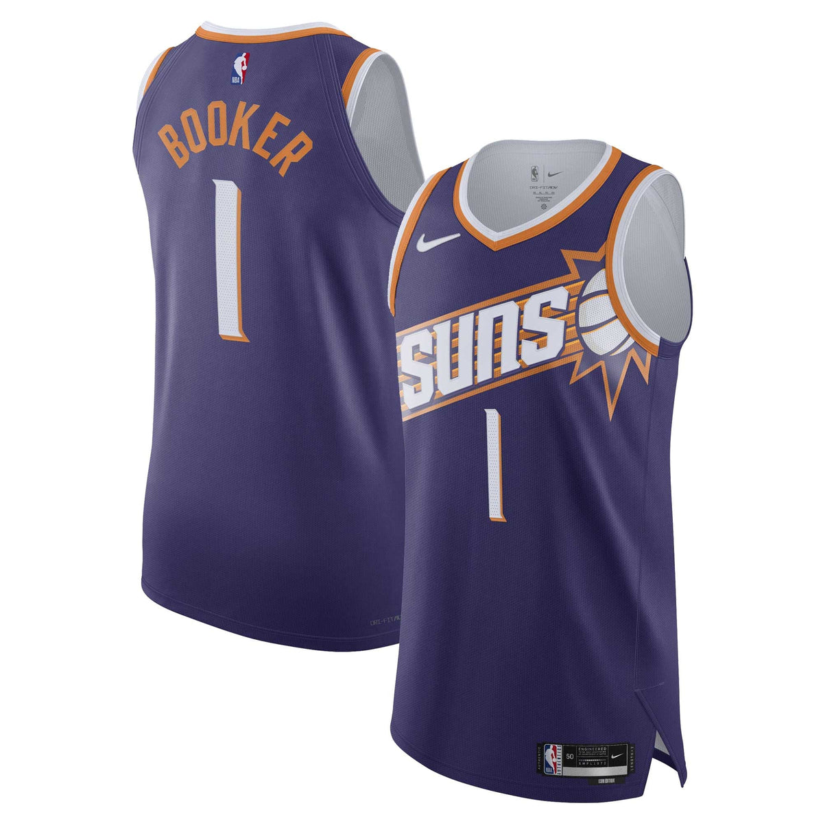 Men's Phoenix Suns Devin Booker Nike Purple Authentic product image 2