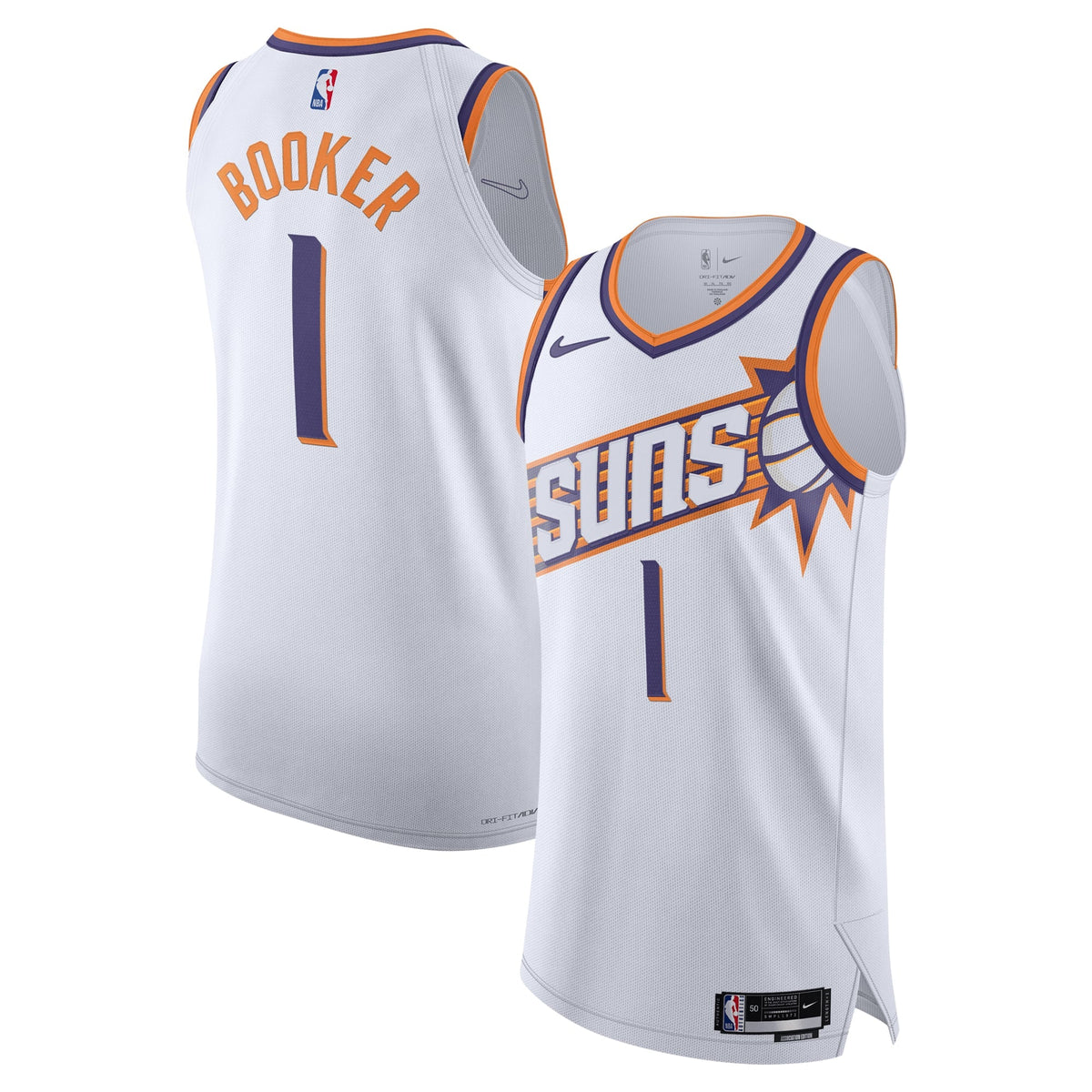 Men's Phoenix Suns Devin Booker Nike White Authentic Jersey product image 1