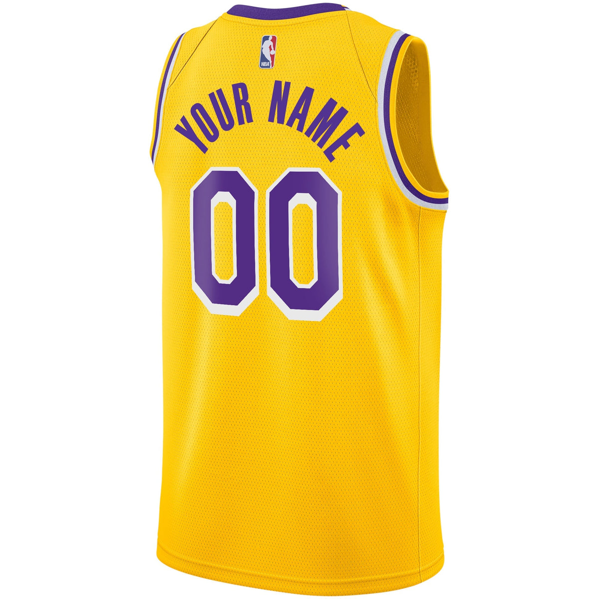 Men's Los Angeles Lakers Nike Gold Custom Swingman Jersey product image 4