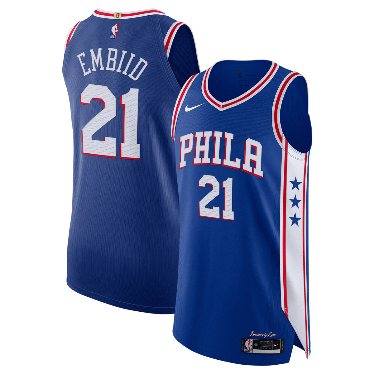 Men's Philadelphia 76ers Joel Embiid Nike Royal Authentic product image 2