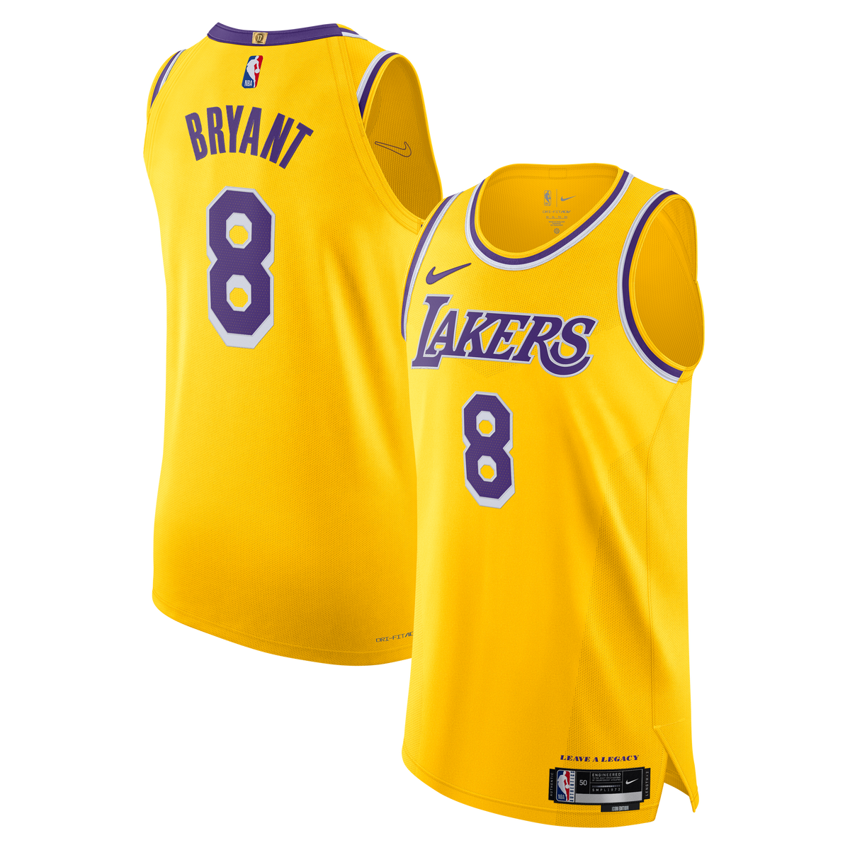 Men's Los Angeles Lakers Kobe Bryant Nike Gold 'Leave A product image 2