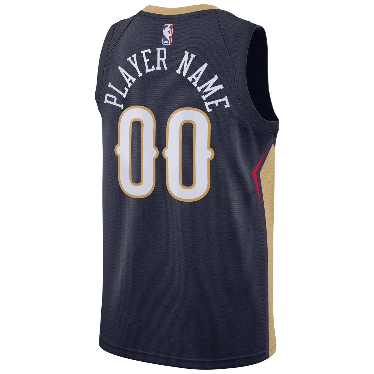 Men's New Orleans Pelicans Nike Navy Swingman Custom Jersey product image 4