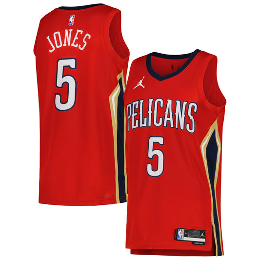 Unisex New Orleans Pelicans Herbert Jones Jordan Brand Red product image 1