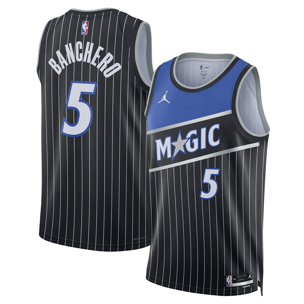 Unisex Orlando Magic Paolo Banchero Jordan Brand Black product image 1