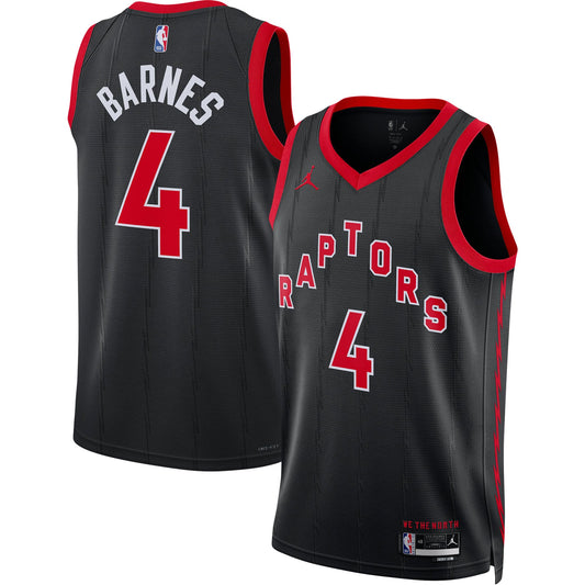 Unisex Toronto Raptors Scottie Barnes Jordan Brand Black product image 1