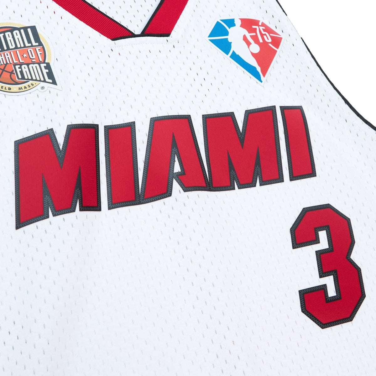 Unisex Miami Heat Dwyane Wade Mitchell & Ness White Hall of product image 5