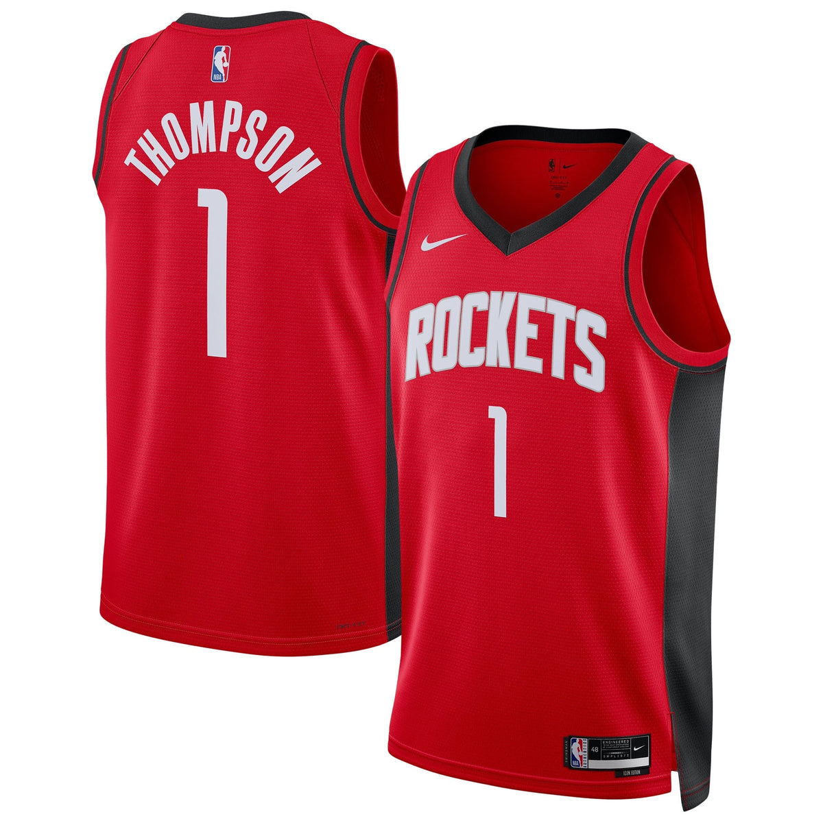 Unisex Houston Rockets Amen Thompson Nike Red Swingman product image 2