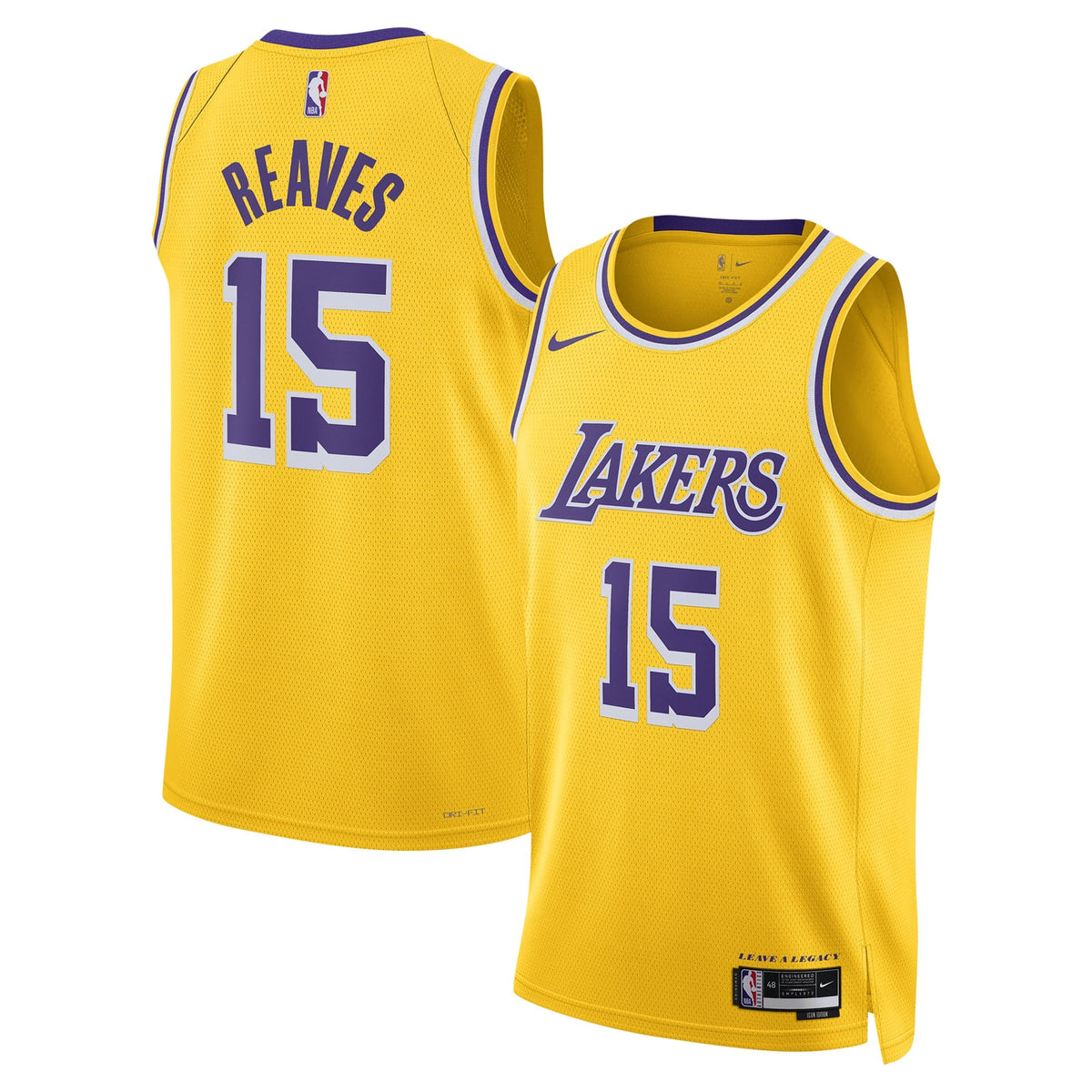 Unisex Los Angeles Lakers Austin Reaves Nike Gold Swingman product image 1