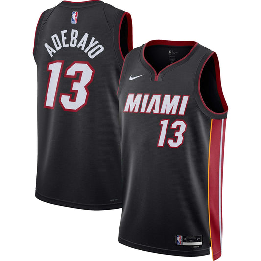 Unisex Miami Heat Bam Adebayo Nike Black Swingman Jersey product image 1