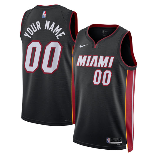 Unisex Miami Heat Nike Black Swingman Custom Jersey - Icon product image 1