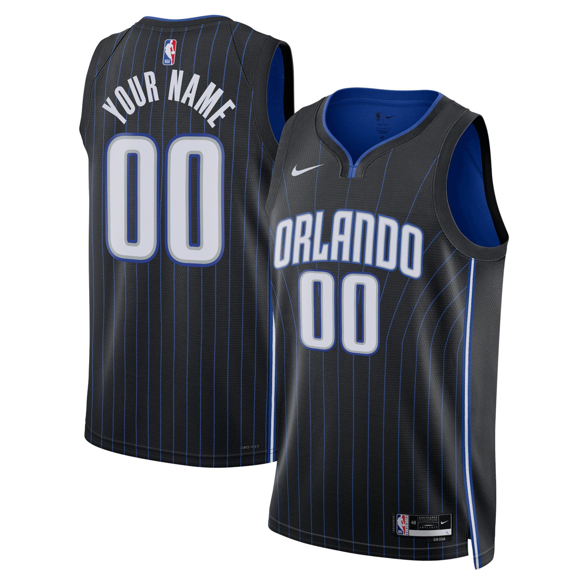 Unisex Orlando Magic Nike Black Swingman Custom Jersey product image 1
