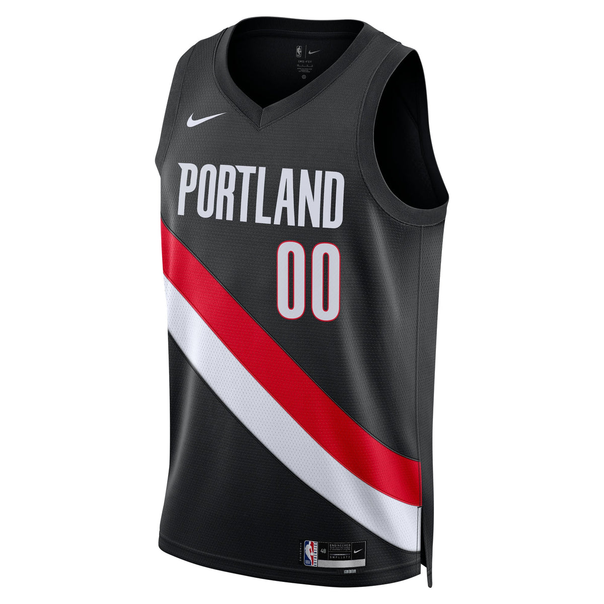 Unisex Portland Trail Blazers Nike Black Swingman Custom product image 3