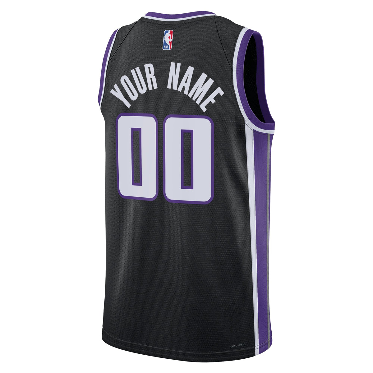 Unisex Sacramento Kings Nike Black Swingman Custom Jersey product image 4