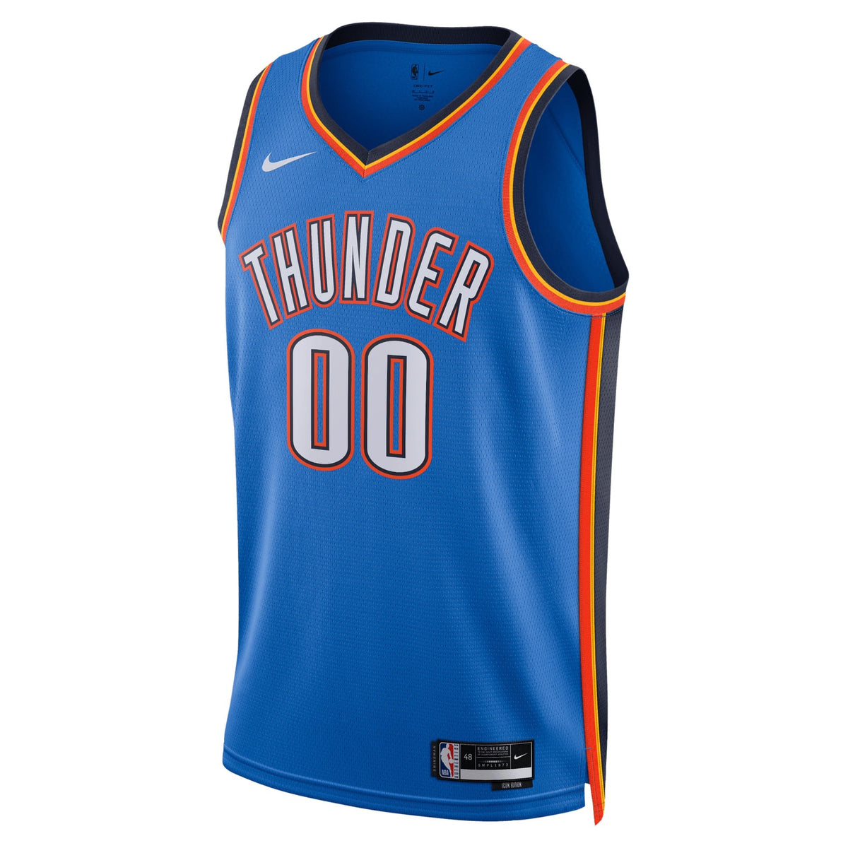 Unisex Oklahoma City Thunder Nike Blue Swingman Custom product image 3