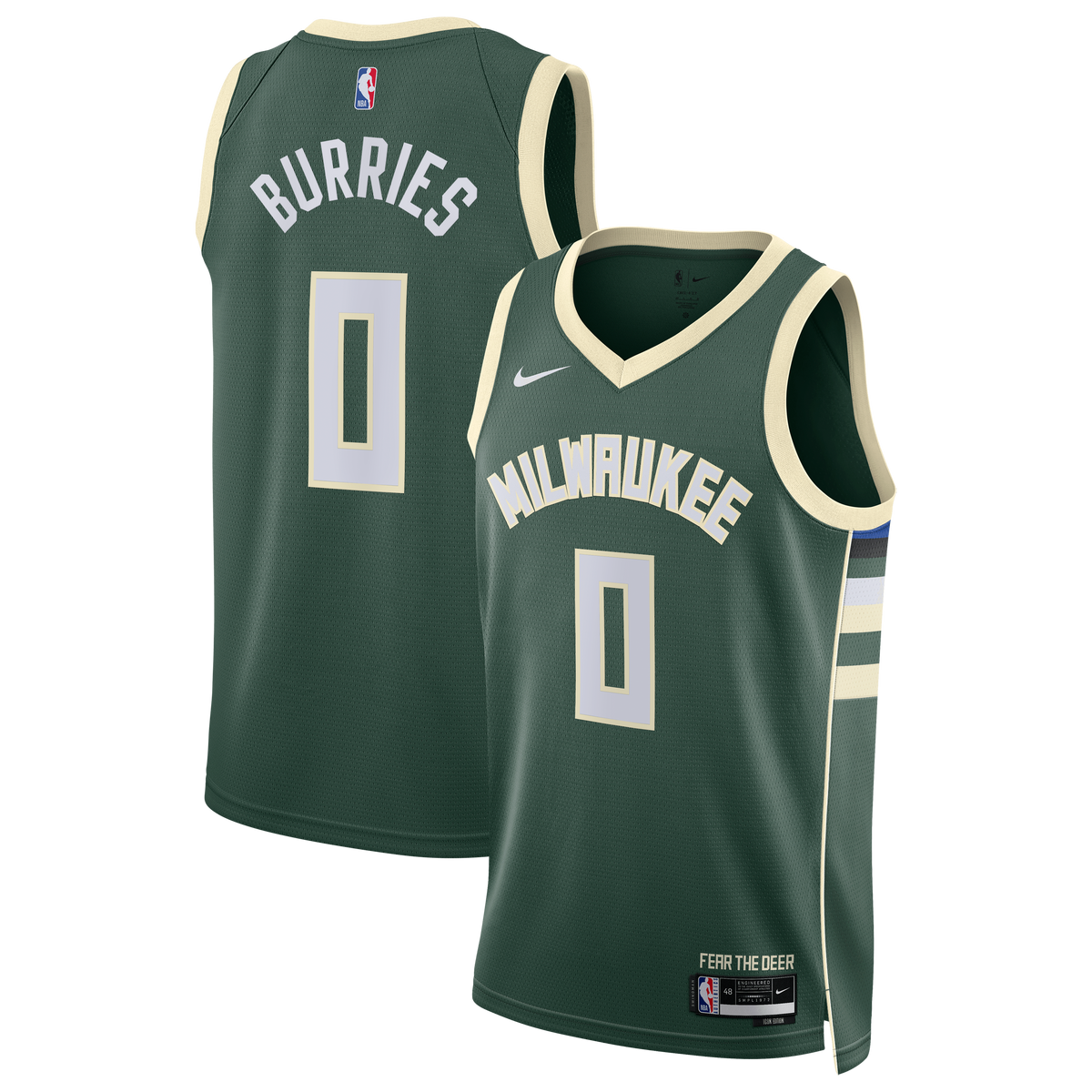 Unisex Milwaukee Bucks Brayden Burries Nike Hunter Green product image 2