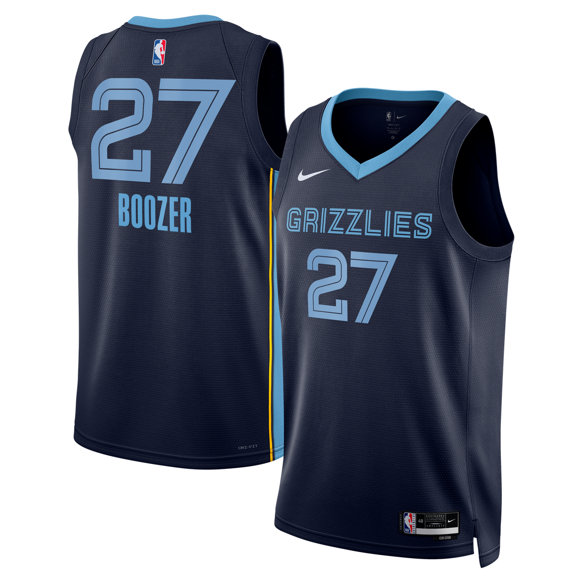 Unisex Memphis Grizzlies Cameron Boozer Nike Navy 2026 NBA product image 1