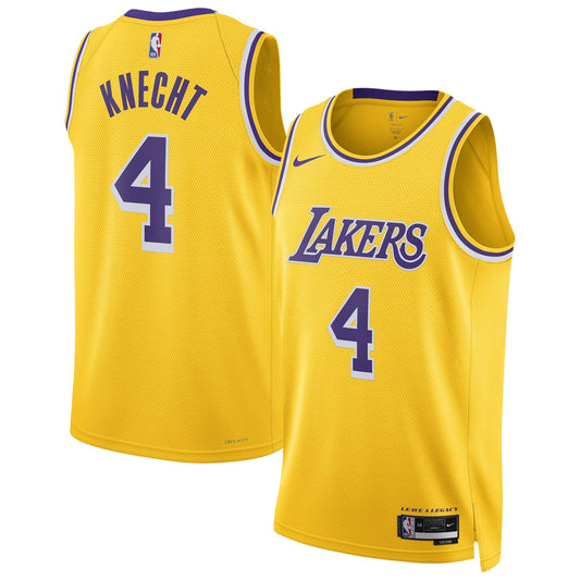 Unisex Los Angeles Lakers Dalton Knecht Nike Gold Swingman product image 1