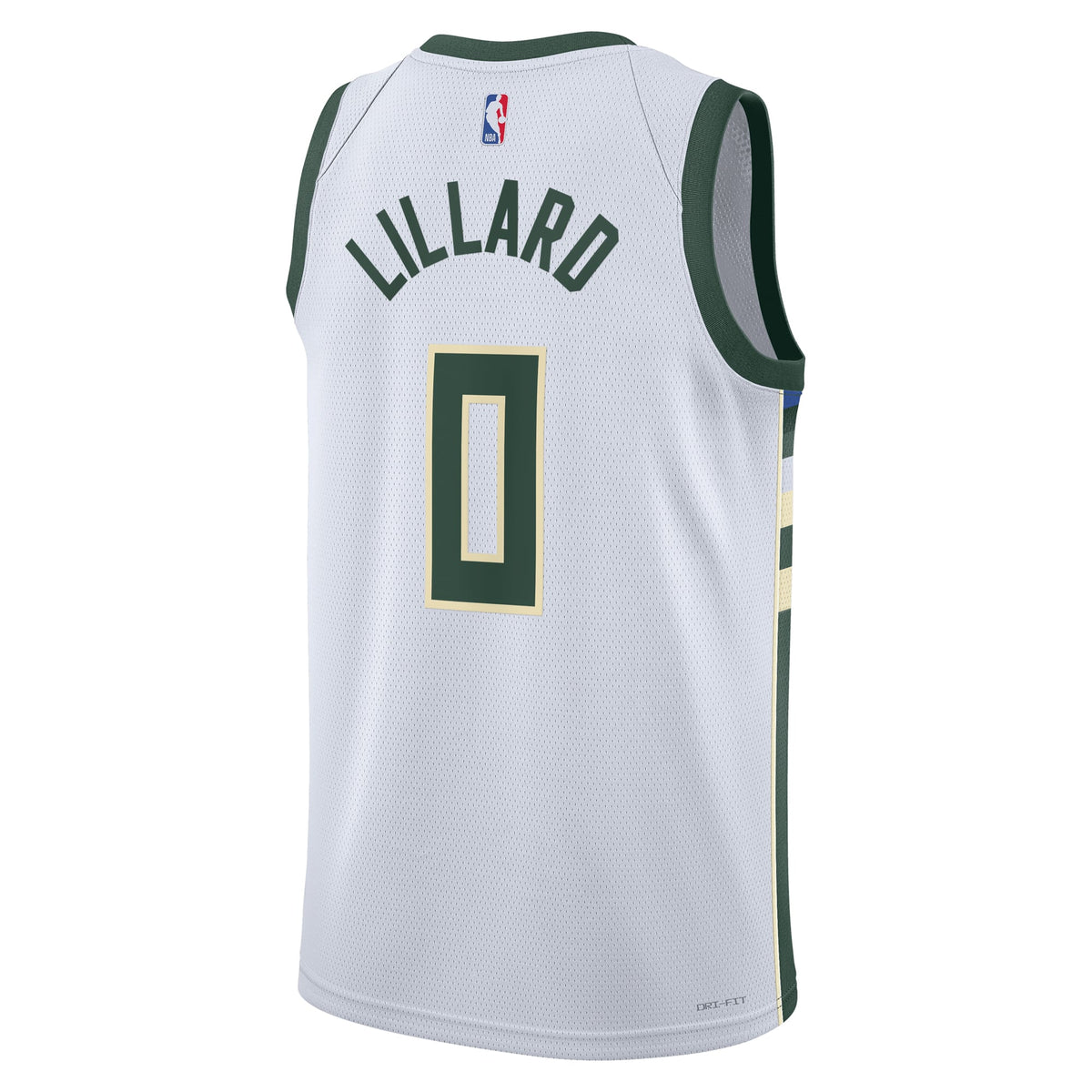 Unisex Milwaukee Bucks Damian Lillard Nike White Fear The product image 4