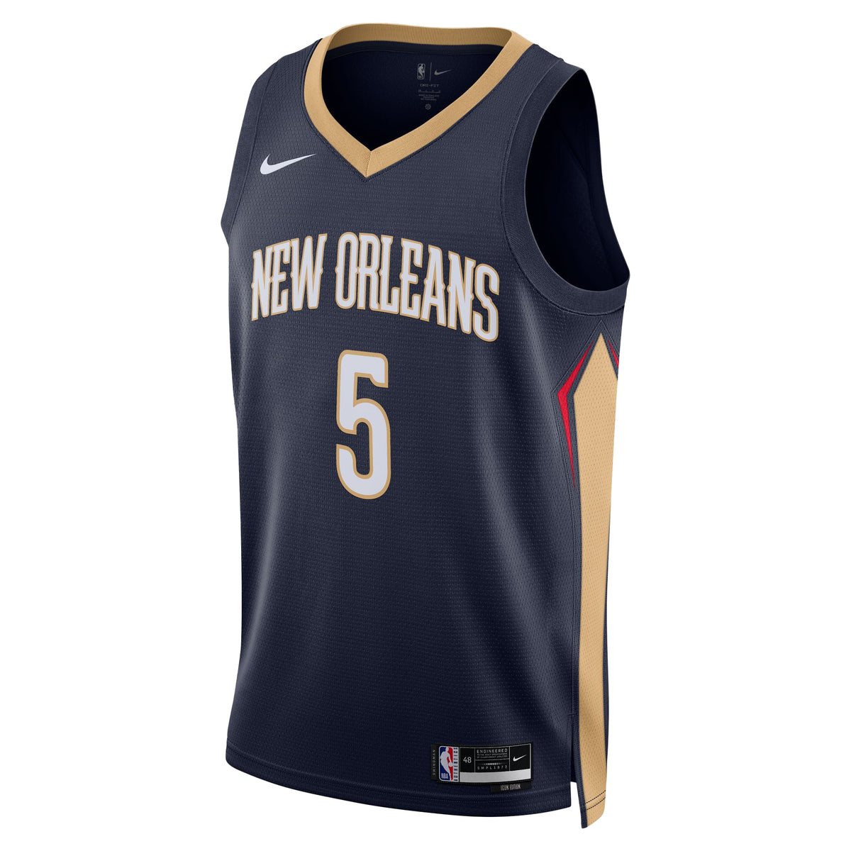 Unisex New Orleans Pelicans Dejounte Murray Nike Navy 2024 product image 3