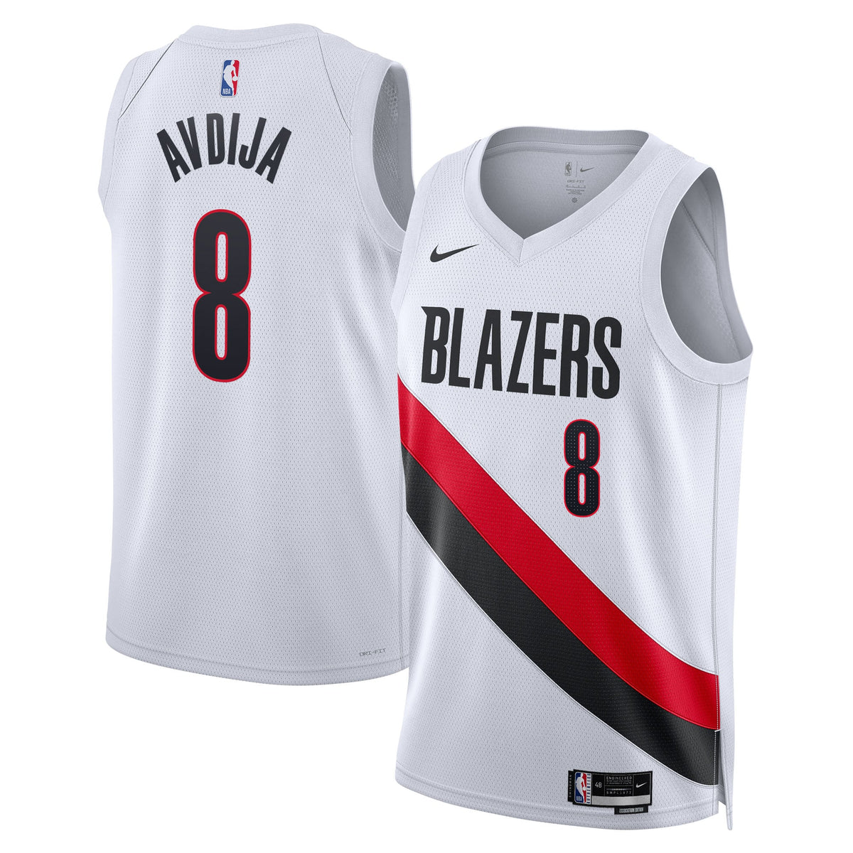 Unisex Portland Trail Blazers Deni Avdija Nike White product image 1
