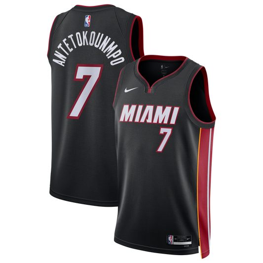 Unisex Miami Heat Giannis Antetokounmpo Nike Black Swingman product image 1