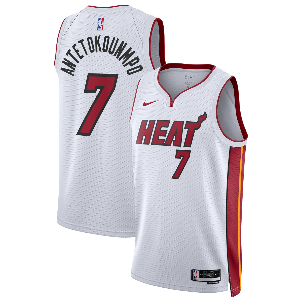 Unisex Miami Heat Giannis Antetokounmpo Nike White Swingman product image 1