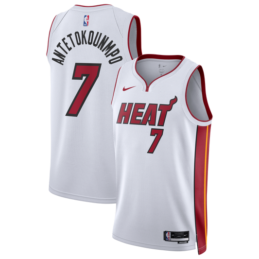 Unisex Miami Heat Giannis Antetokounmpo Nike White Swingman product image 1