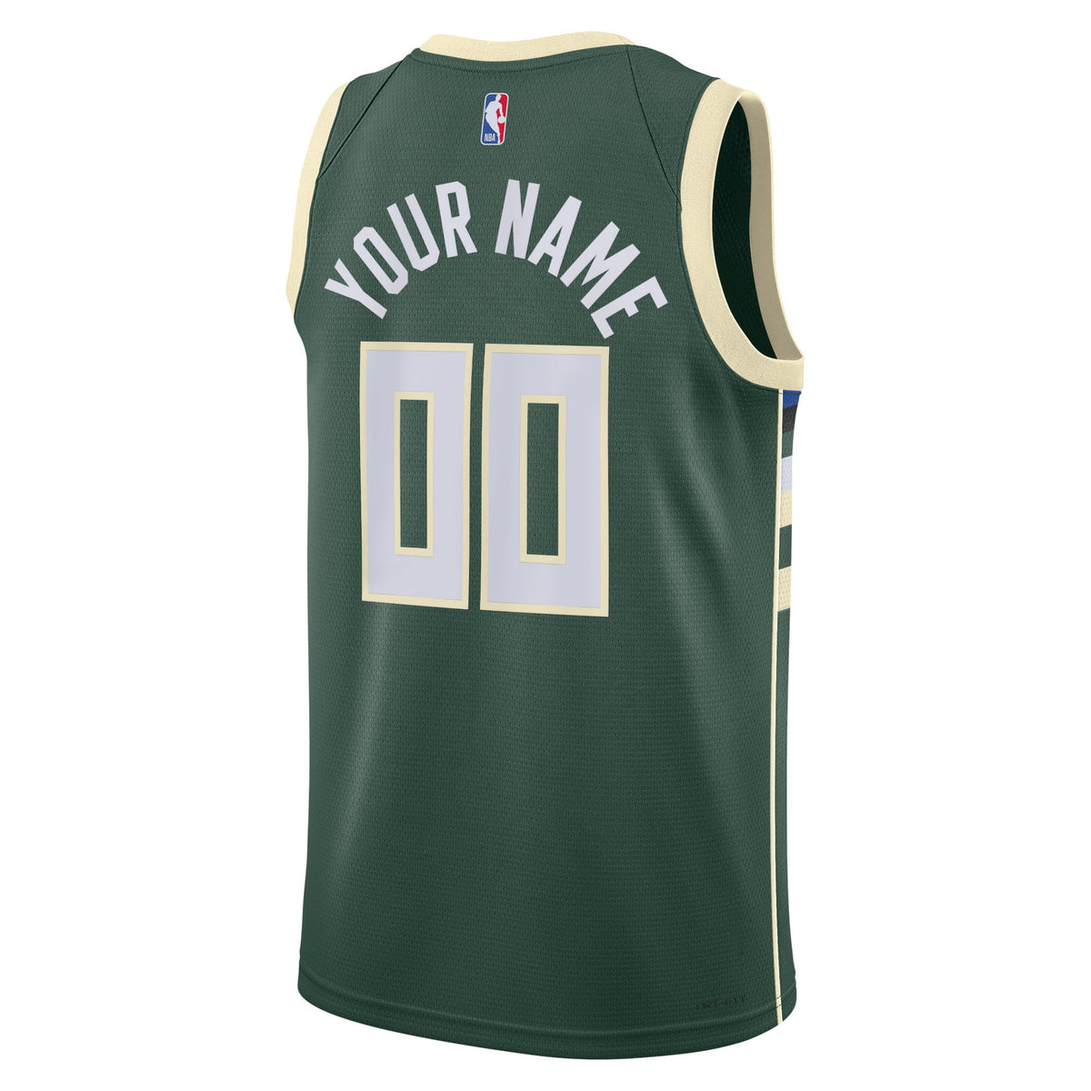 Unisex Milwaukee Bucks Nike Hunter Green Swingman Custom product image 4