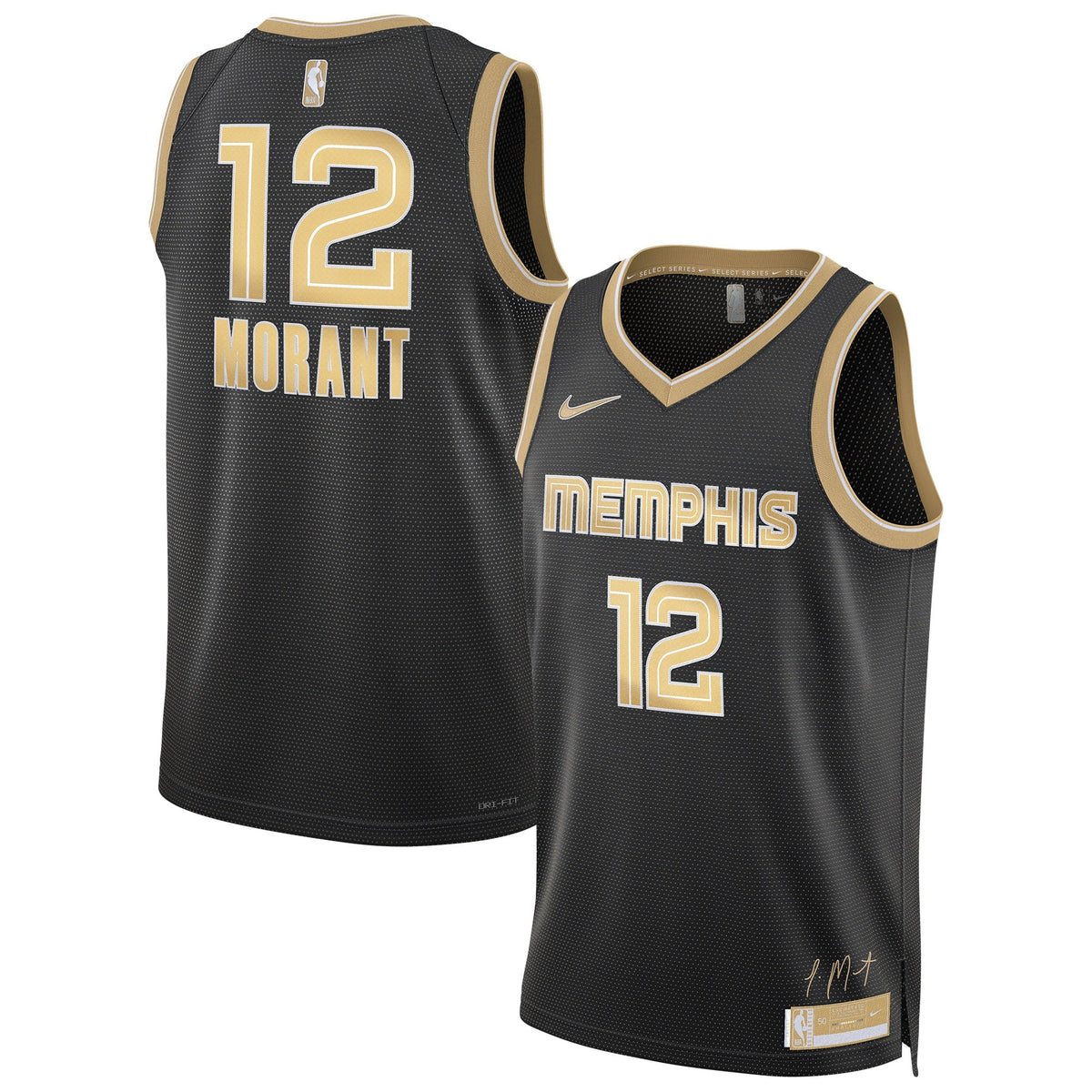 Unisex Memphis Grizzlies Ja Morant Nike Black Select Series product image 1