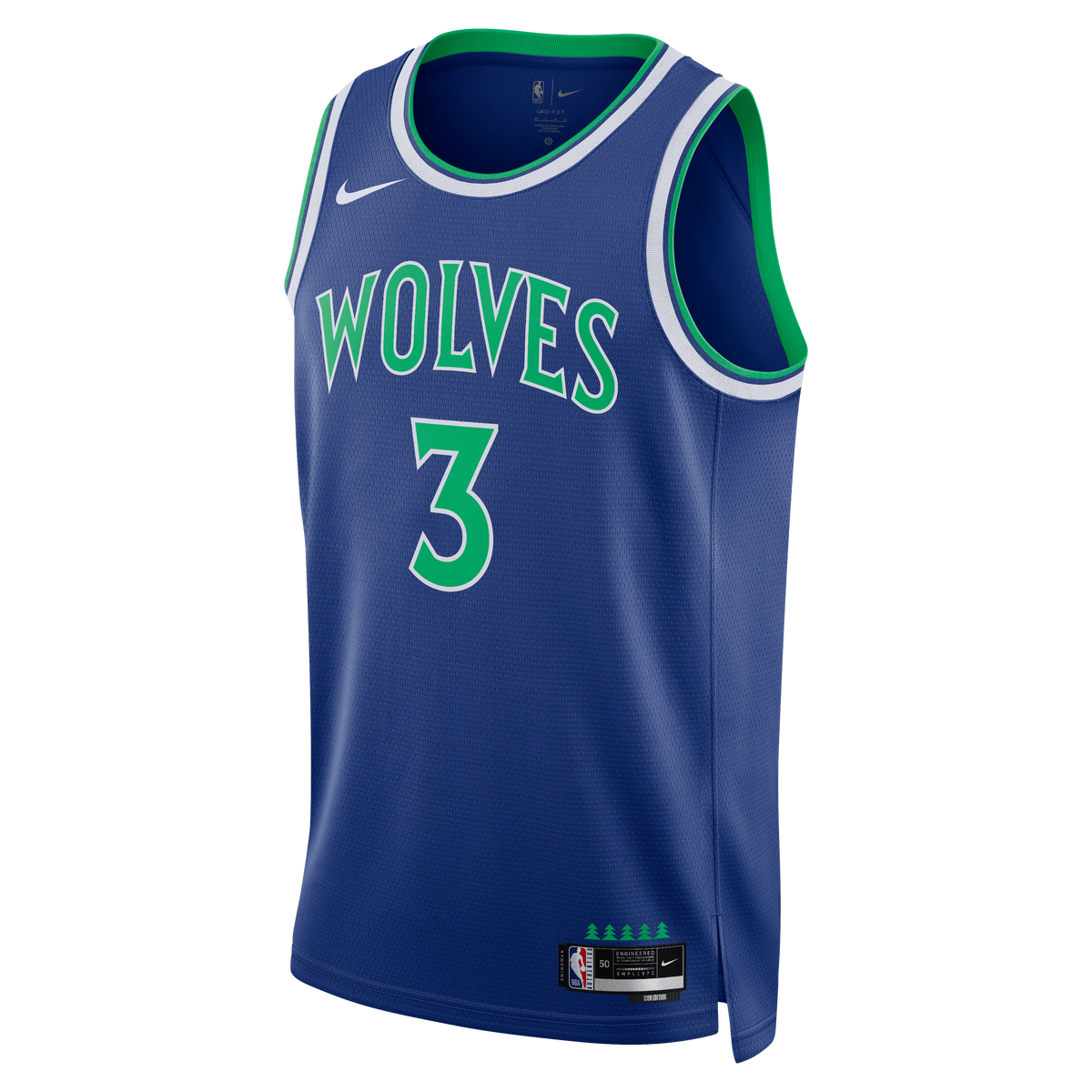 Unisex Minnesota Timberwolves Jaden McDaniels Nike Blue product image 3