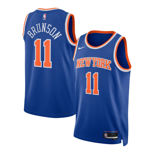 Unisex New York Knicks Jalen Brunson Nike Blue Swingman product image 1