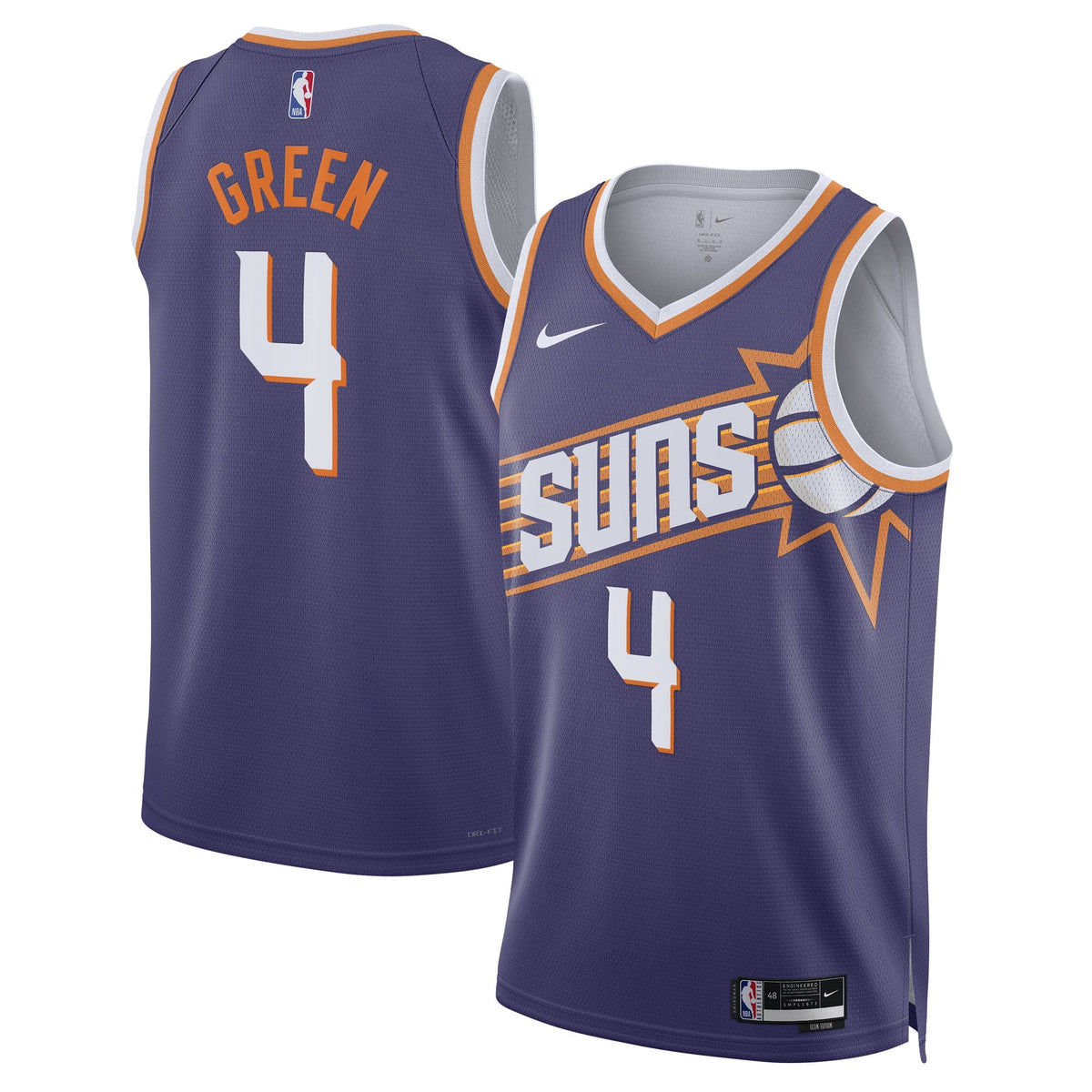 Unisex Phoenix Suns Jalen Green Nike Purple Swingman Jersey product image 2