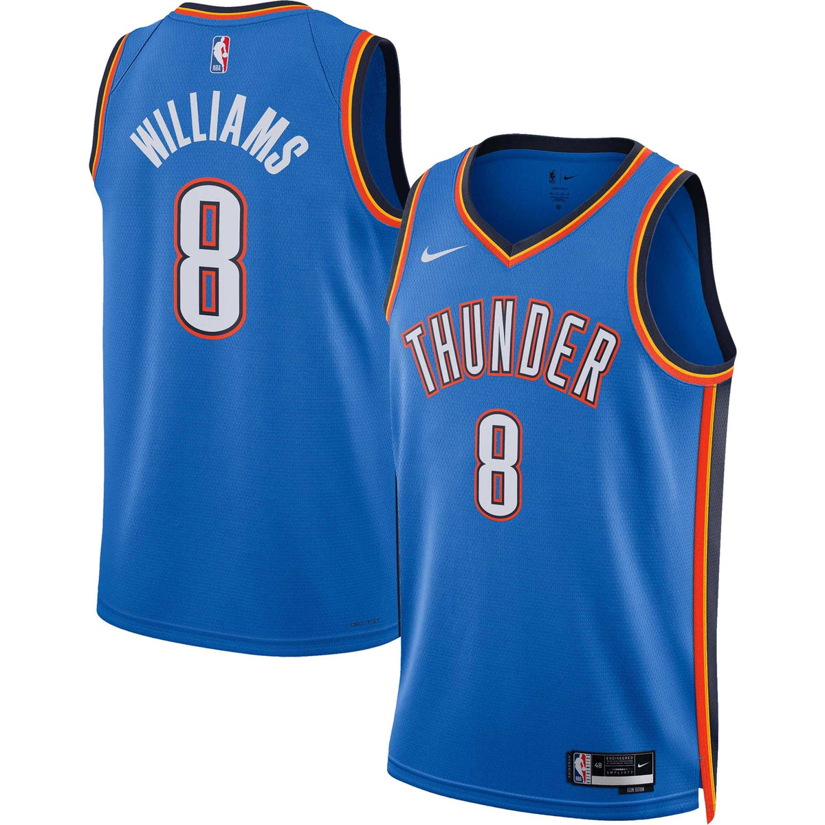 Unisex Oklahoma City Thunder Jalen Williams Nike Blue product image 2