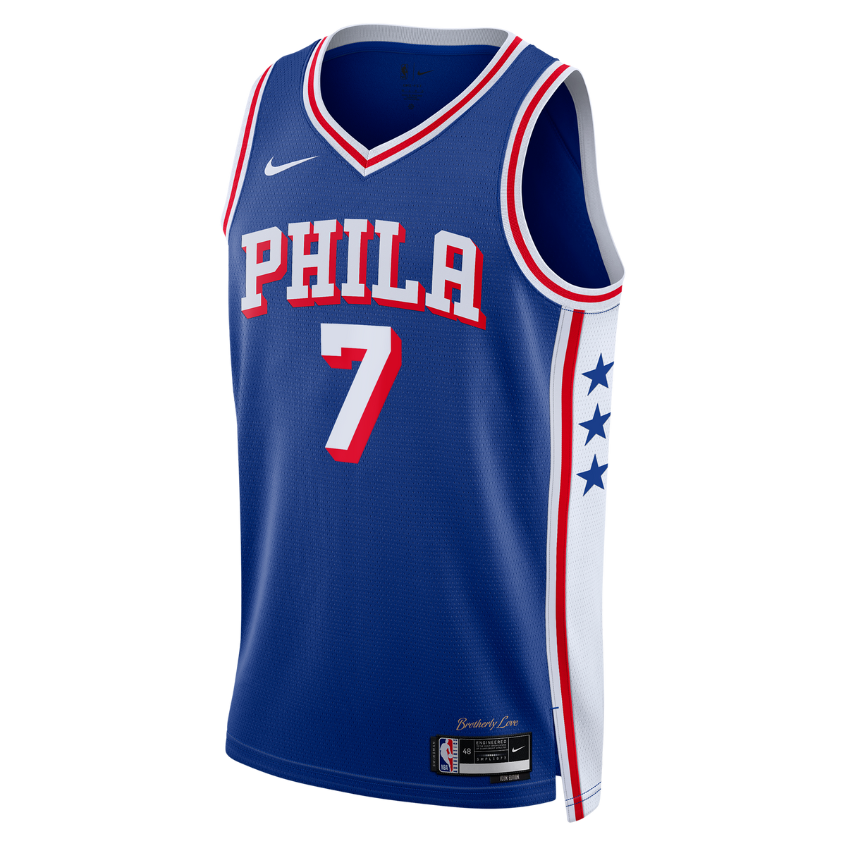 Unisex Philadelphia 76ers Jaylen Brown Nike Royal Swingman product image 3