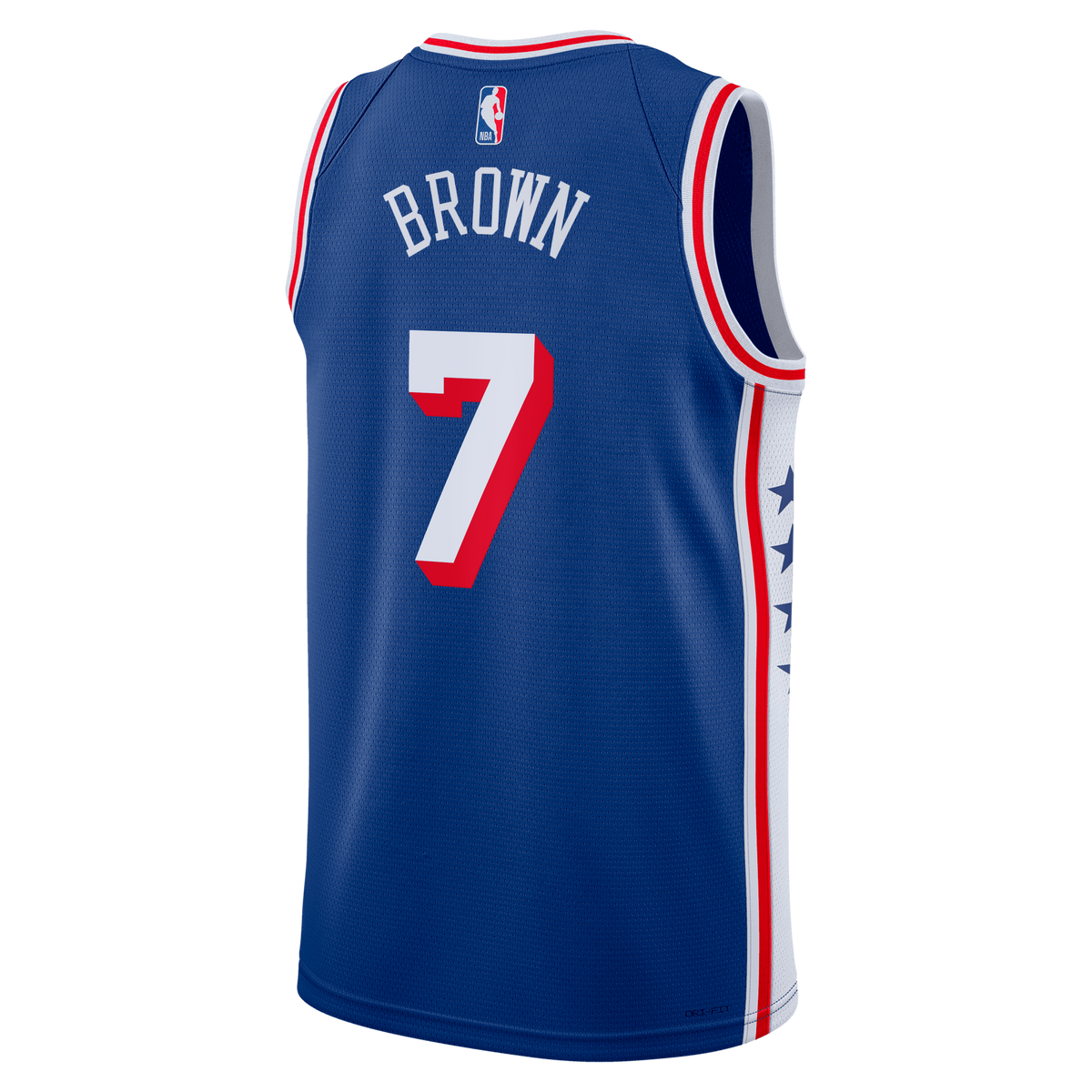 Unisex Philadelphia 76ers Jaylen Brown Nike Royal Swingman product image 4