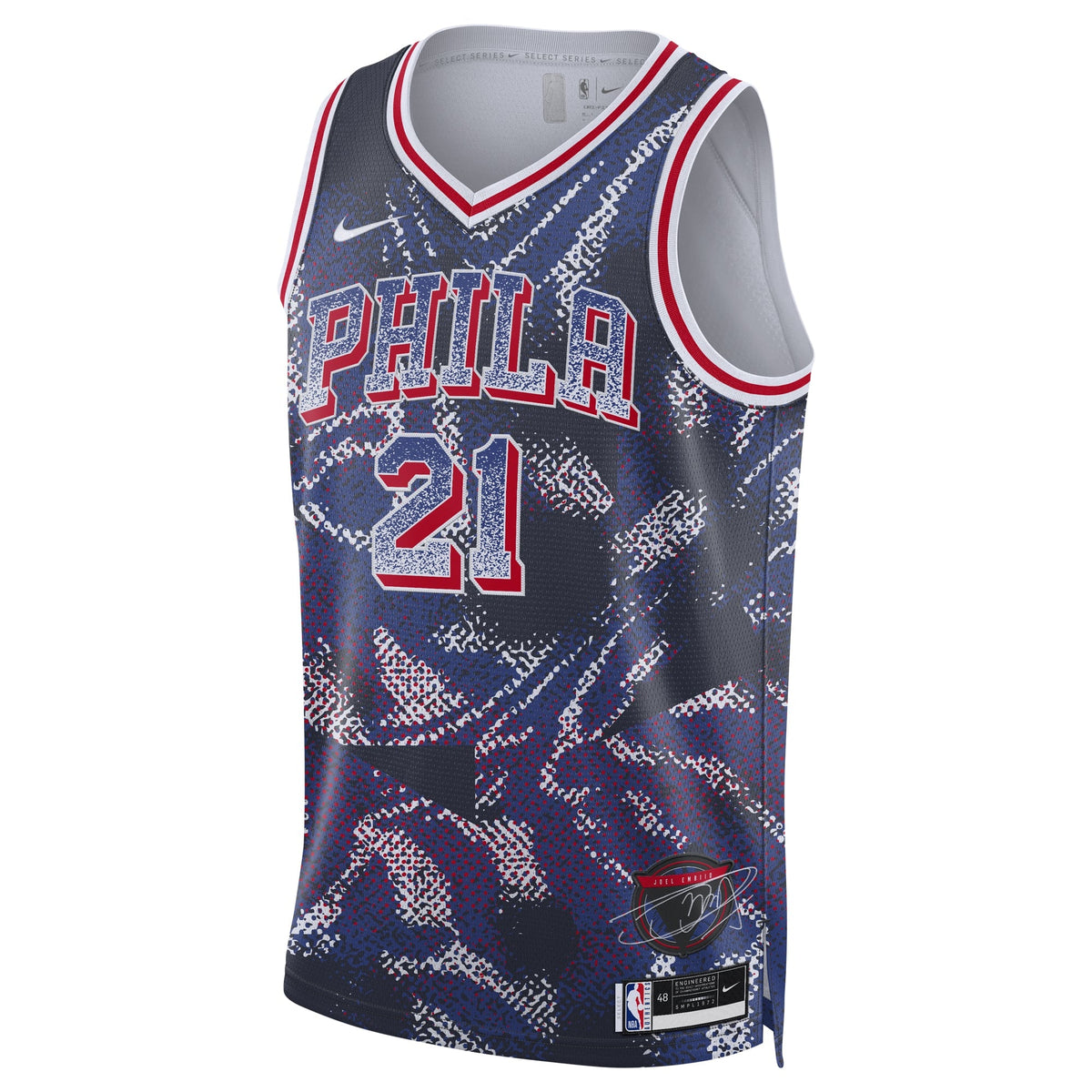Unisex Philadelphia 76ers Joel Embiid Nike Navy 2025 Select product image 3