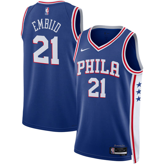 Unisex Philadelphia 76ers Joel Embiid Nike Royal Swingman product image 1