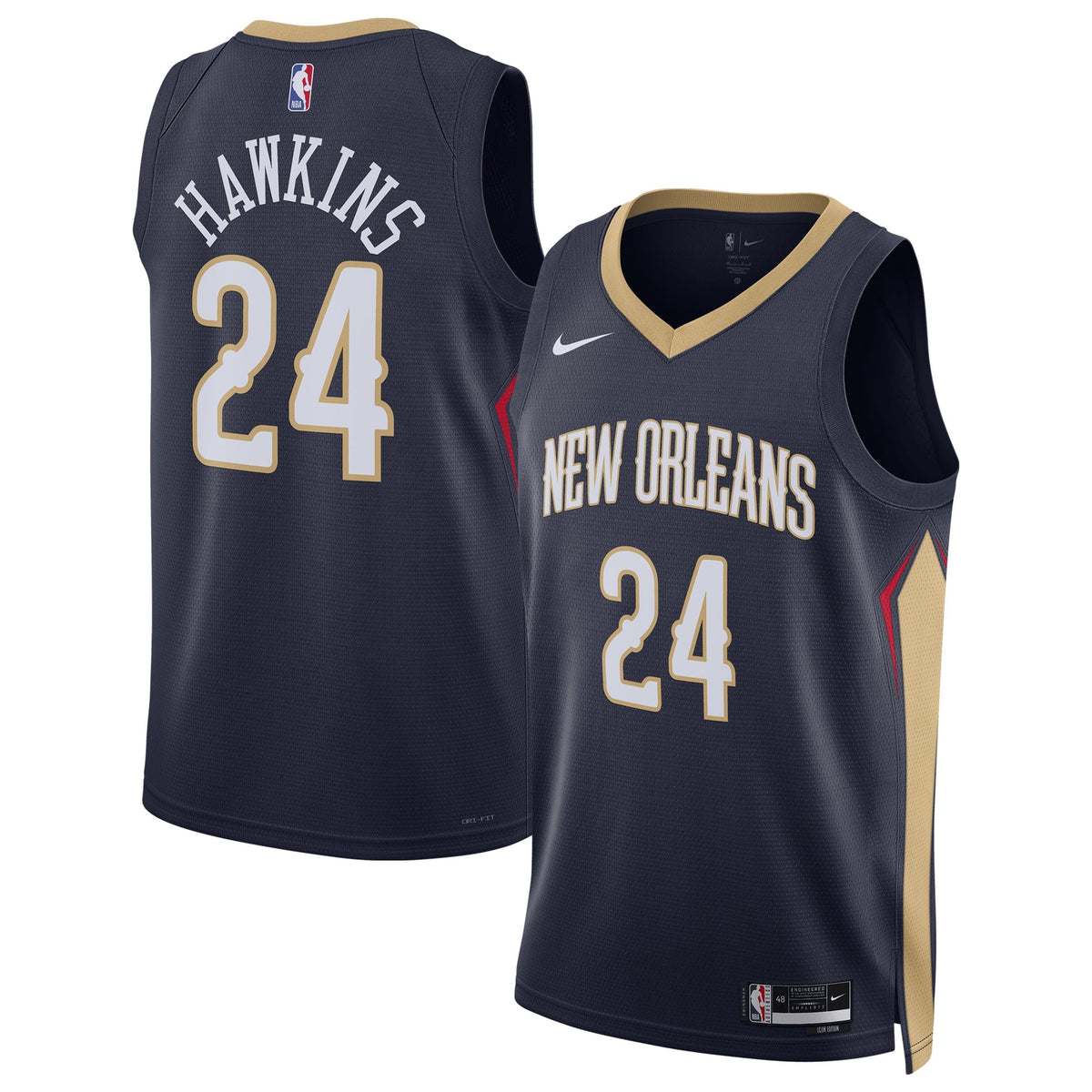 Unisex New Orleans Pelicans Jordan Hawkins Nike Navy product image 1