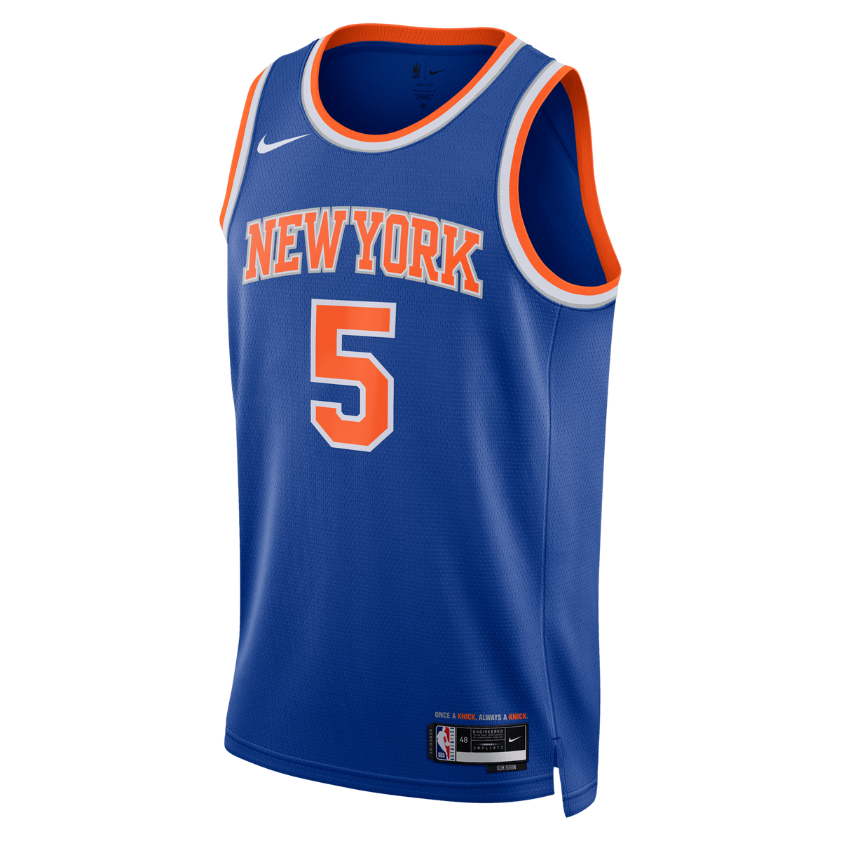 Unisex New York Knicks José Alvarado Nike Blue Swingman product image 3