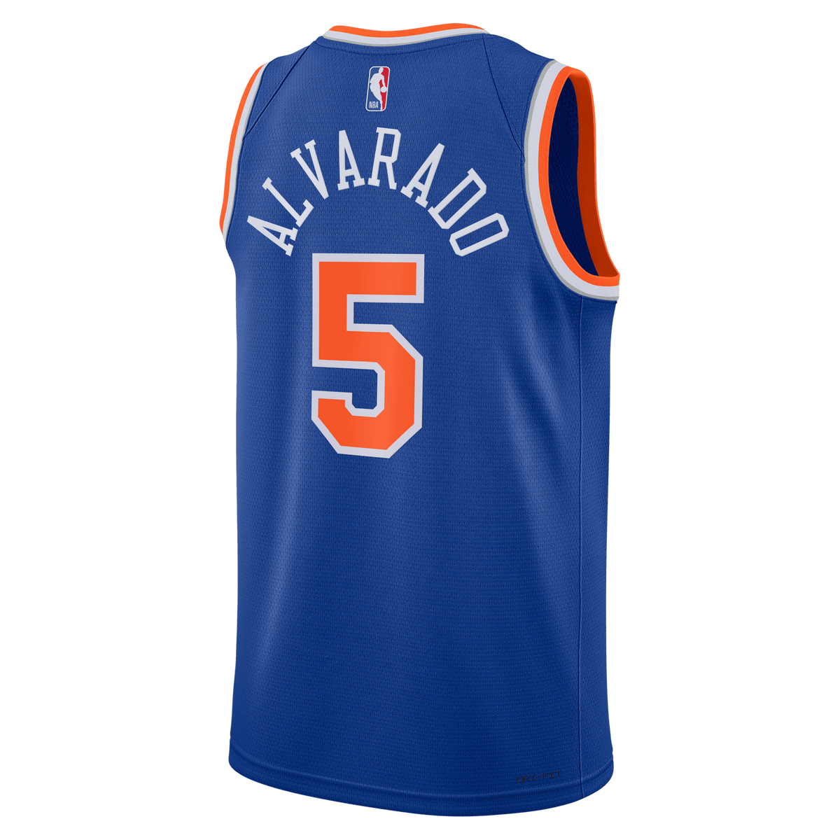 Unisex New York Knicks José Alvarado Nike Blue Swingman product image 4