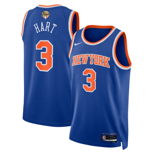 Unisex New York Knicks Josh Hart Nike Blue 2026 NBA Finals product image 1