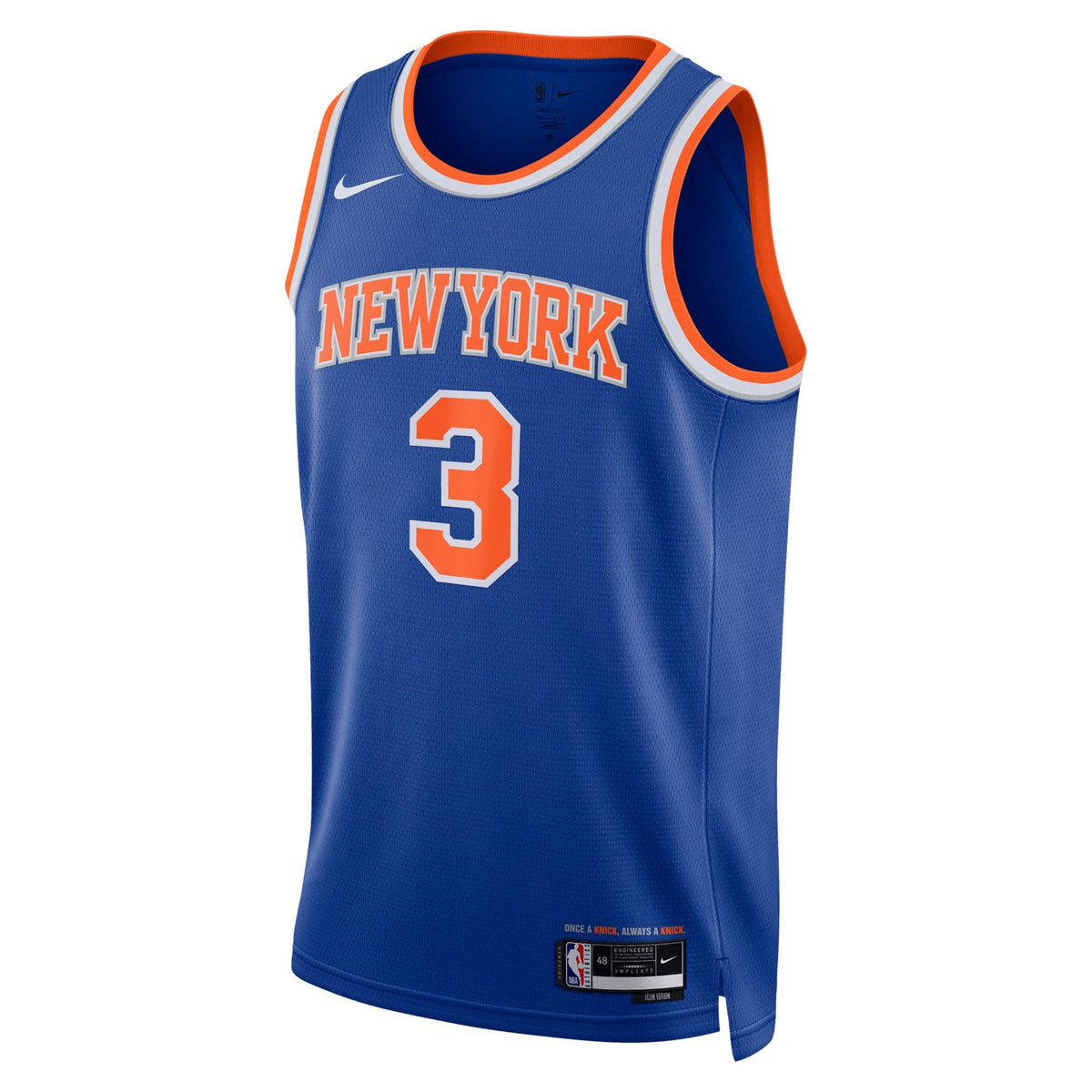 Unisex New York Knicks Josh Hart Nike Blue Swingman Jersey product image 3