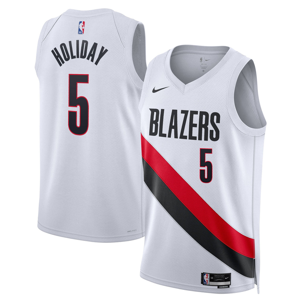 Unisex Portland Trail Blazers Jrue Holiday Nike White product image 1