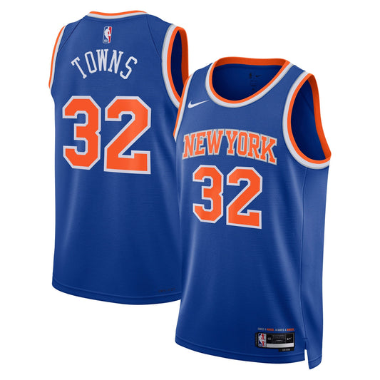 Unisex New York Knicks Karl-Anthony Towns Nike Blue product image 1