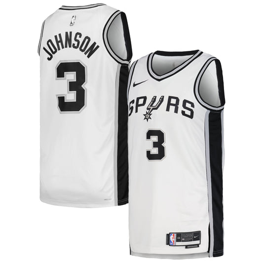 Unisex San Antonio Spurs Keldon Johnson Nike White Swingman product image 1