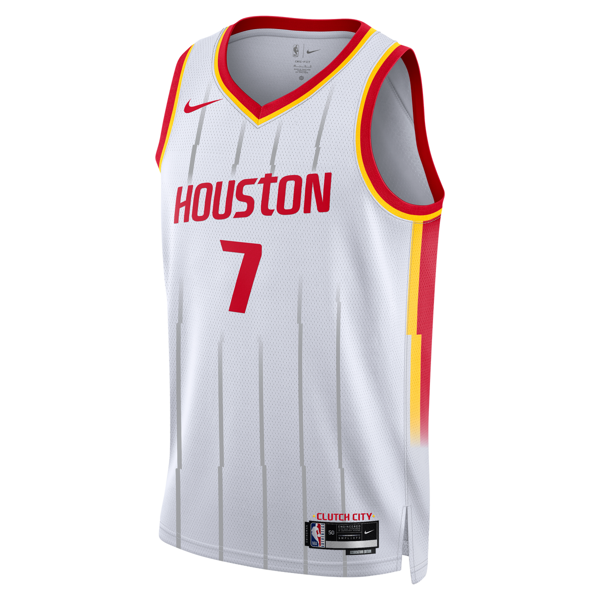 Unisex Houston Rockets Kevin Durant Nike White Swingman product image 3
