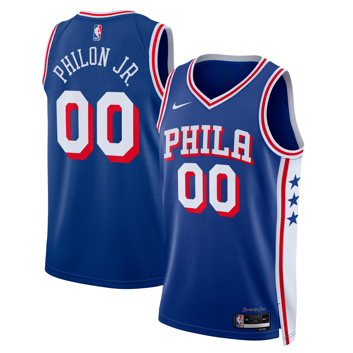 Unisex Philadelphia 76ers Labaron Philon Jr. Nike Royal product image 1