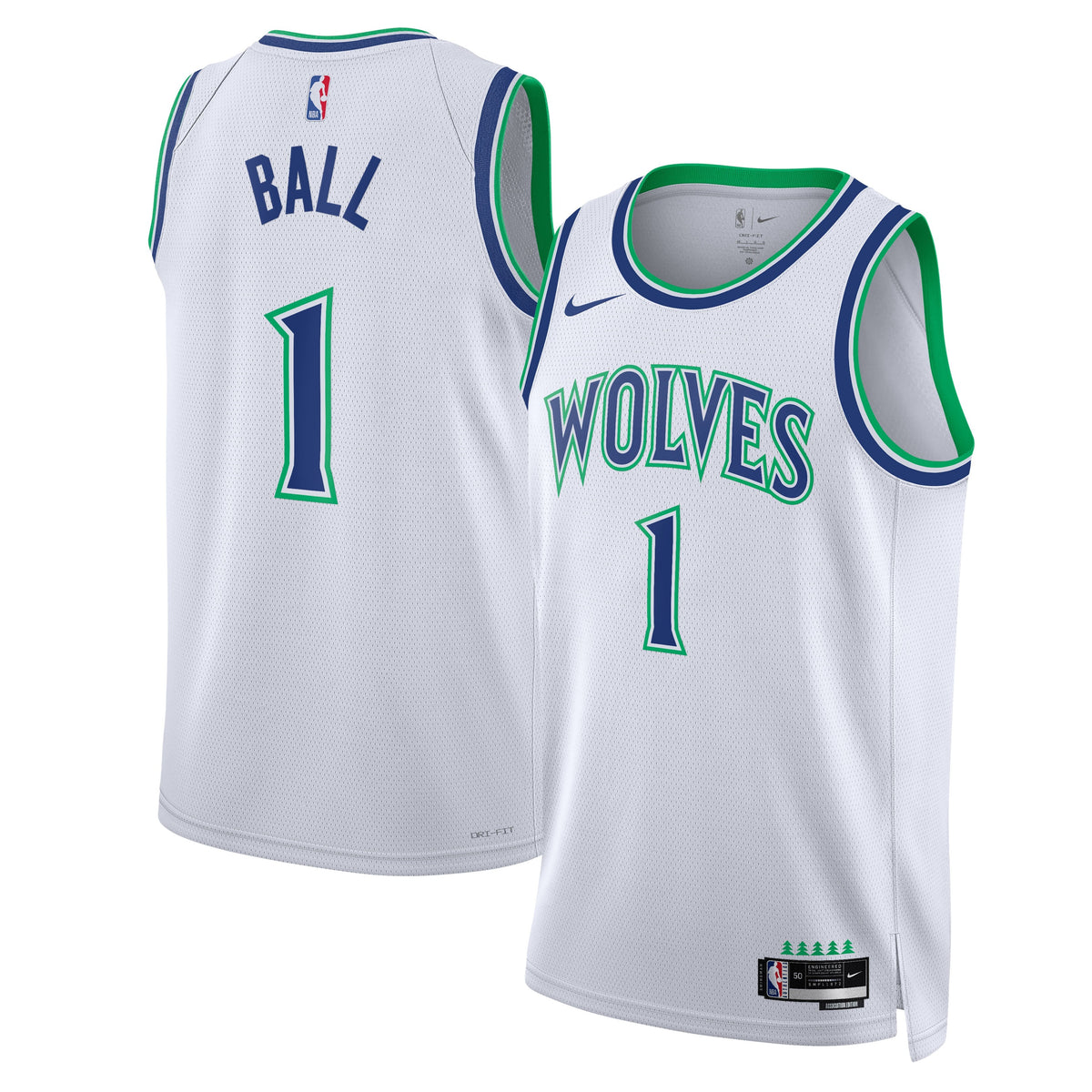 Unisex Minnesota Timberwolves LaMelo Ball Nike White product image 2